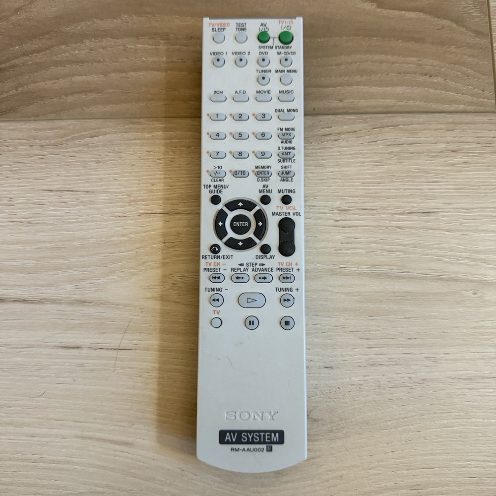 Sony RM- A AU002 AV Stereo System Remote‎ Control